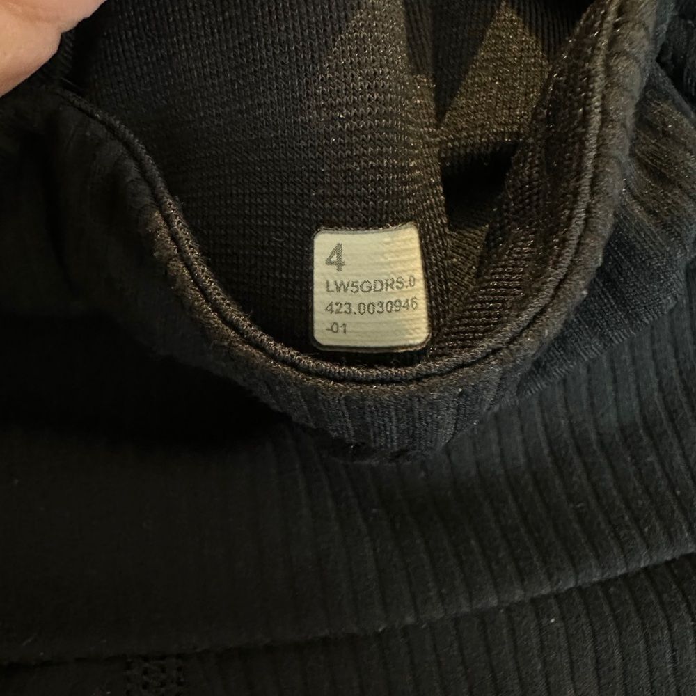 Lululemon Black Flared align ribbed Yoga Pants leggings size 4 28" inseam - Picture 5 of 6